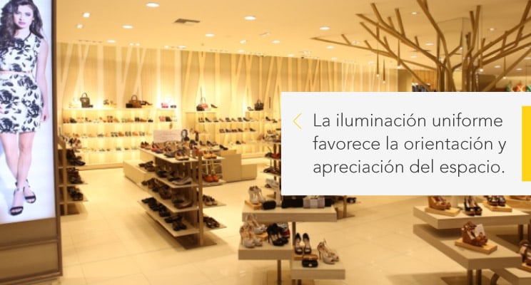 Espacios comerciales - Iluminación general