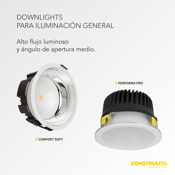Downlights iluminación general